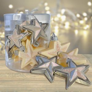 Kerststerren 65 mm Goud onbreekbaar
