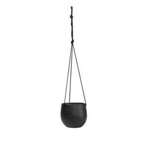 Hanging pot Esra black 19 cm