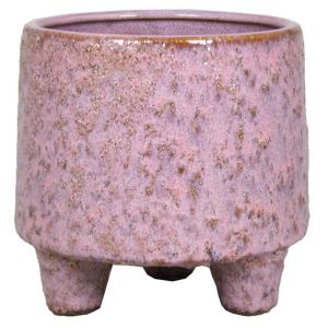 Footed Pot Living Pink 12 cm