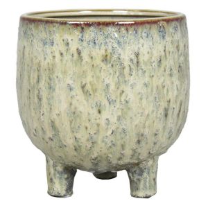 Footed Pot Sierra Crème 15 cm