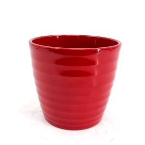 Ceramic pot Red 15 cm