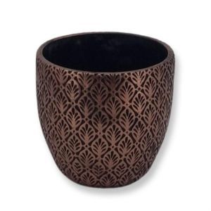 Adana Hazel Egg Pot Bronze Ø 18 cm